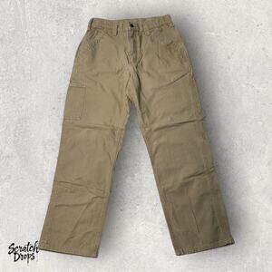 Carhartt Men’s B324 DKH Relaxed Fit Work Pants Size 32X30 Khaki Beige Work Pants